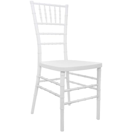 Flash Furniture Advantage White Resin Chiavari Chair RSCHI-W